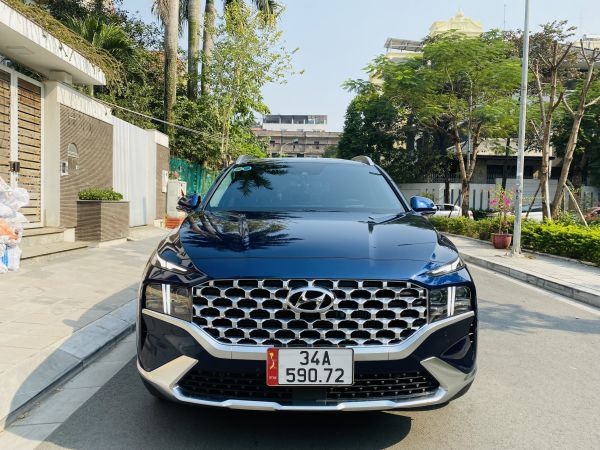 Mua bán Hyundai Santafe 2022 dầu cao cấp màu xanh Giá xe cũ